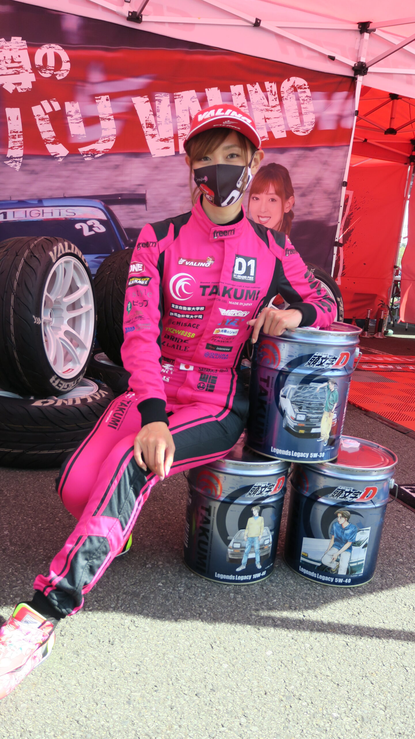 オイル全面供給人気ドライバーのD1GP参戦をサポート